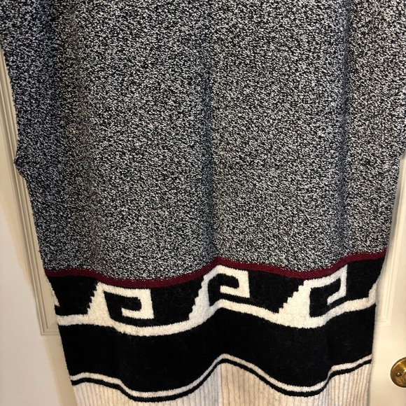 LOFT Aztec Southwestern Sleeveless Turtleneck Women’s Sweater, Size L - Picture 9 of 11